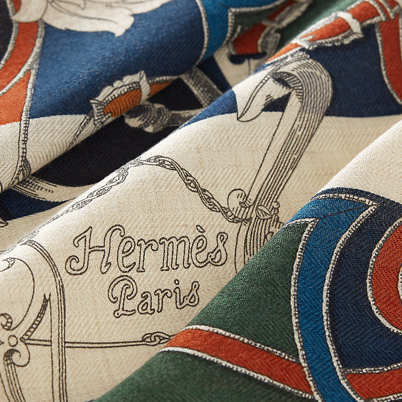 L'Instruction du Roy Bayadere scarf 45 - Red | Hermès USA